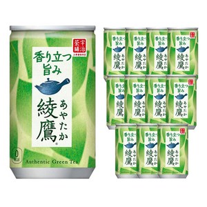 [백화점입점] 아야타카 녹차 캔 일본 티 음료 차 음료수 geen tea, 12개, 160ml