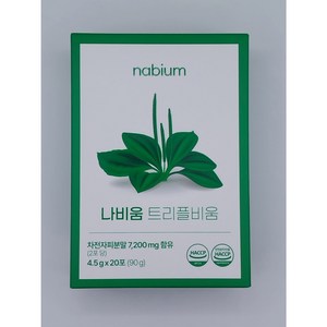 [나비움 트리플비움] 오윤아 추천 라인관리 이너뷰티 1위: 차전자피 분해효소 유산균, 90g, 1개