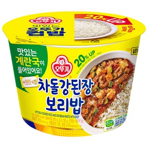 [트레이딩제이] 오뚜기 차돌강된장보리밥, 315g, 10개