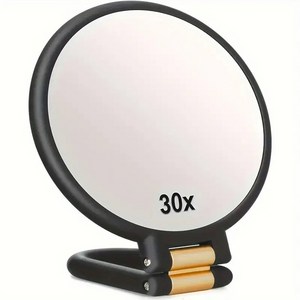 플래닛 30배 LED 경 여행용 5인치 30배/1배 블랙 den 컴팩트 회전, Black