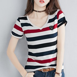 레일라 셀튼 스트라이프 반팔티 S25SMT032501