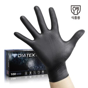 무료배송(DIATEX)다이아텍스 블랙니트릴장갑 식품용 1+1(200장), DT(블랙)-M1+M1(무료배송), 1개