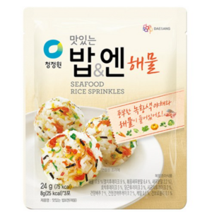 청정원 맛있는 밥 엔 해물 후리가케, 24g, 1개