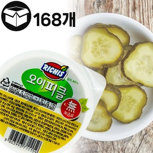 제이케이푸드 Y. 동서 리치스 일회용오이피클 80gX168개(BOX) 대용량 업소용 슬라이스 일회용 피클, Y.리치스일회용오이피클80gX168개(BOX), 168개, 80g