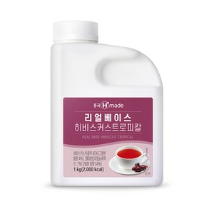 흥국에프엔비 히비스커스 트로피칼베이스 1L히비스커스트로피컬 (아이스포장), 2개, 1L