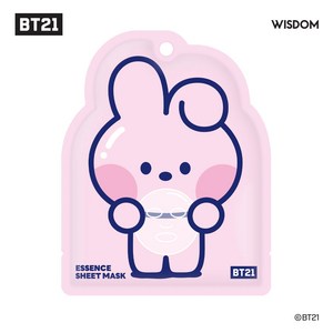 BT21 미니니 에센스 시트 마스크팩 쿠키, 1개, 1개입