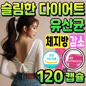 Slim 다이어트 유산균 비에날씬 BNR17 유산균 비에날17 프로바이오틱스 살빠지는 유산균 슬림 다이어트 보조제 유둘이네, 1개, 120정