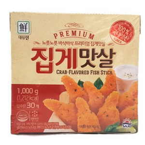 사조대림 [대림냉동] 프리미엄집게맛살 1 000g x4개, 1kg, 4개