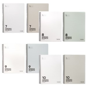 모닝글로리 PP 스프링 칠팔구노트 10mm 라인 16절/좌철, 랜덤발송, 1개