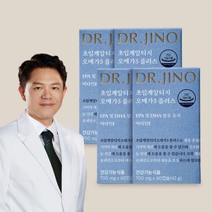 DR.JINO 닥터지노 초임계 RTG 오메가3 4개입 EPA DHA 1 080mg 비타민E, 4개, 42g, 60정