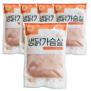 모디바 국내산 냉동 닭가슴살5kg, 1kg, 5개