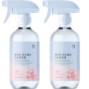 살림백서 깨끗한 리프레쉬 섬유탈취제 깔끔한향, 500ml, 2개