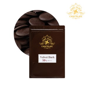 파베글라스 다크 커버춰 리얼 초콜릿 58% Velvet Dak Couvetue Real Chocolate, 1개, 1kg