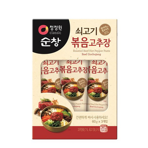 청정원 순창 쇠고기 볶음고추장, 60g, 3개