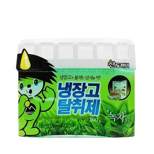 산도깨비 [슬림형]냉장고 탈취제 녹차 200g, 10개