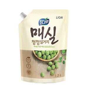 참그린 매실 청정 설거지 세제 리필, 1kg, 3개