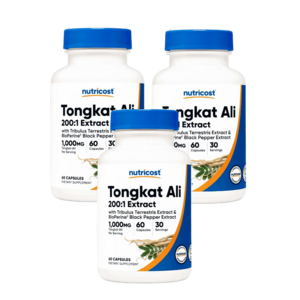 뉴트리코스트 통캇알리 tongkat ali 1000mg 60캡슐 3병, 3개, 60정