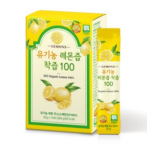 유기농 레몬즙 착즙 100, 1개, 280g