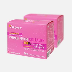 오로니아 마린콜라겐 300달톤 2000mg 프리미엄 저분자 콜라겐펩타이드 피부탄력 영양제, 60g, 1개