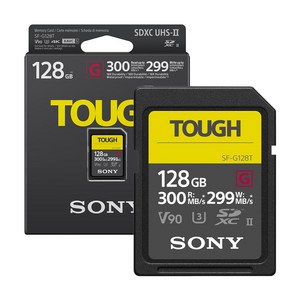 소니코리아정품 SDXC TOUGH UHS-II U3 V90 터프 SD카드, 128GB, 1개