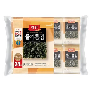 양반 들기름 도시락김, 4.5g, 24개