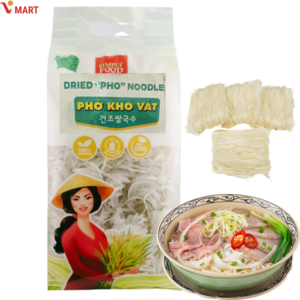 베트남 반포코 쌀국수면 banh pho kho (쌀 88% 함유), 1개, 1kg