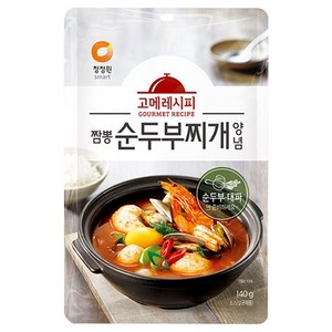 TORIMALL 청정원 고메레시피 짬뽕 순두부찌개 양념, 140g, 3개