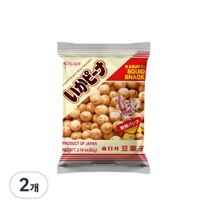 카수가이 이카 피넛 과자, 62g, 2개