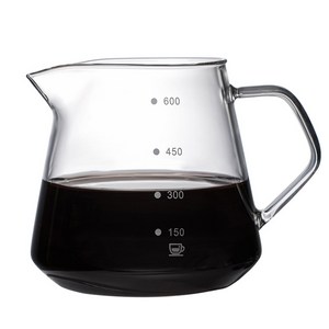 로하티 내열유리 커피서버 600ml(1~4인용) 핸드드립서버, 1개