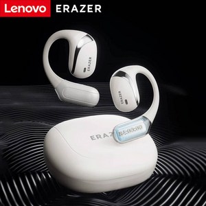 레노버 ERAZER X9 무선 헤드폰 OWS 스포츠 오픈 블루투스 이어폰 마이크 포함 소음 감소 방수, Black AI