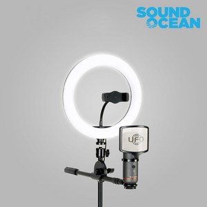 인프라소닉 UFO mini 올인원 방송용 콘덴서 마이크, UFO Ring Light Kit(블랙)