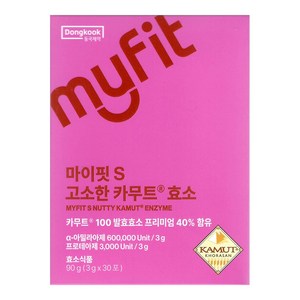 동국제약 마이핏S 고소한 카무트 효소 누룽지맛, 90g, 1개