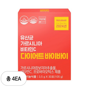 유산균 가르시니아 비타민C 다이어트 바이바이, 105g, 4개