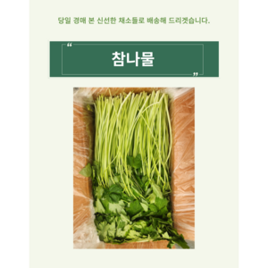 향긋한 참나물 특품 국내산 1kg, 참나물 1kg, 1개