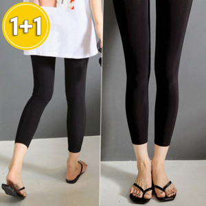 1+1 아이스쿨 8부 레깅스 F~5XL 빅사이즈 [국내생산 프리미엄]