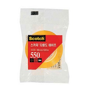 쓰리엠 스카치TM 다용도 테이프 550 리필 18mm x 30m, 24개