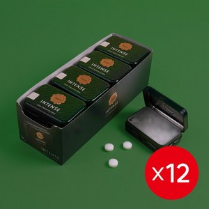 콤파스 민트 페퍼민트 슈가프리 캔디 인텐스 20g x 12개, 없음