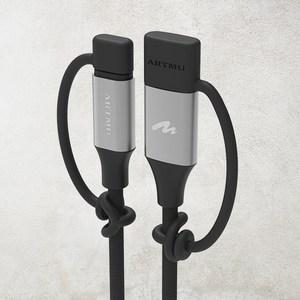 아트뮤 USB-A C타입 단자 실리콘 보호캡, 1개, USB-A실리콘캡-블랙2P