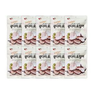 정화식품 슈퍼 쫄깃쫄깃 통통한 왕다리 오징어 45g, 10개