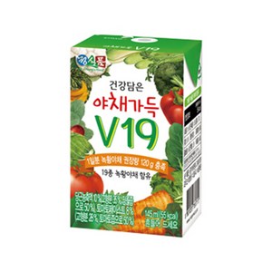 정식품 건강담은 야채가득 야채즙 V19, 145ml, 216개