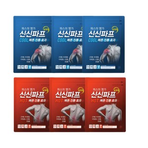 신신제약 붙이는 일체형 신신파프 쿨파스 15매 + 핫파스 15매, 1세트, 30매입