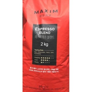 MAXIM 맥심 원두커피 에스프레소 블렌드 2kg 코스트코, 1개