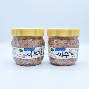 씨엔본스 신안 새우젓 국산 천일염, 2개, 500g