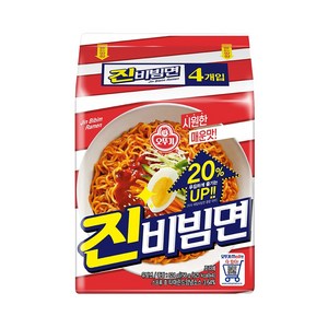 오뚜기 진비빔면 156g, 4개