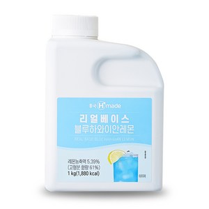 흥국 리얼베이스 블루하와이안레몬 1kg (냉장), 1개