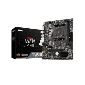 MSI MSI A520M-A PRO, 상세페이지 참조