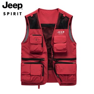 JEEP SPIRIT 지프 남녀공용 아웃도어 촬영 등산 낚시 멀티포켓 전술조끼 9322JP+사은품