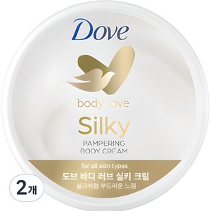 도브 바디 러브 실키 크림, 300ml, 2개