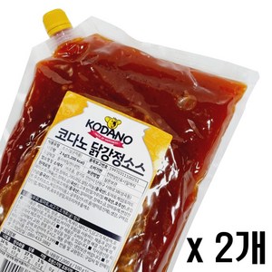 코다노 닭강정 치킨 소스 2kg 2개 [아이스박스+아이스팩] /무료배송