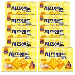크라운 치즈샌드 리치 180g x10 (1박스), 10개
